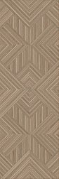 Kerama Marazzi Ламбро 14039R Настенная плитка коричневая структура обрезная 40х120 см