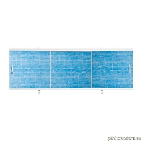 Alavann Оптима Экран для ванн 1,5 м пластик голубая волна (32)