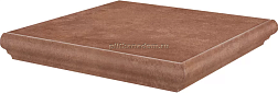 Kerama Marazzi Хадду KM4040G0021NGTA Красный Ступень угловая 34x34 см