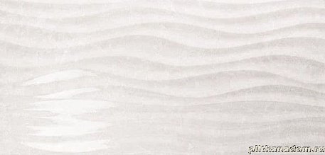 Love Ceramic Marble Curl Light Grey Shine Настенная плитка 35x70 см