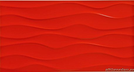 Aparici Acoustic Rojo Красная волна Настенная плитка 31,6x59,2