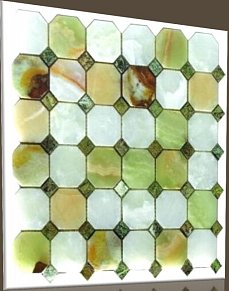 Art Natura Octagon Pattern Verde Onix + Rain Forest Green Мозаика 30,5х30,5 см
