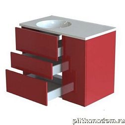 Astra-Form Лофт Нижний шкаф 90 с дверцей, с 3-мя ящиками, цвет из палитры текстур дерева