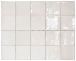 Equipe Manacor White Белая Глянцевая Настенная плитка 10х10 см