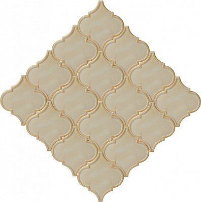 ПентаКерамика Арабеска большая 1 Настенная плитка ручной работы 14,3х16,3 см