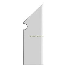 Fap Ceramiche Milano & Floor Grigio Battiscopa Sagomato DX Matt Плинтус 7,2x30 см