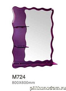 Mynah Комбинированное зеркало M724 бронзовый 80х60