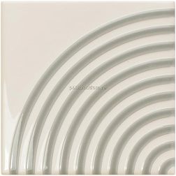 Wow Twister Twist Vapor Mint Grey Белая Глянцевая Настенная плитка 12,5x12,5 см