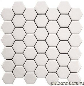 Bars Crystal Керамическая мозаика White Hexagon Мозаика 4,7х5,4 30,15х30,15 см