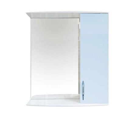 Orange Ro-50ZSB - Шкаф зеркальный РОСА универсальный 50 см, цвет голубой глянец
