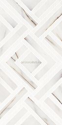 Azori Rosso Venato Geometria Белая Матовая Настенная плитка 31,5х63 см