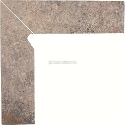 Paradyz Viano Grys Mat Плинтус левый 8,1x30 (Из двух частей) см