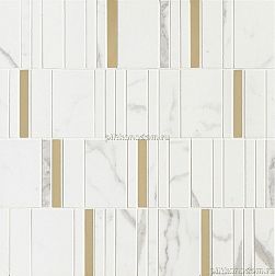 Allmarble Wall Statuario Mosaico Barcode Lux M8H9 Мозаика 40x40 см