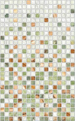 Кировская керамика (М-Квадрат) Нео 122822 Зеленая средняя Мозаика 25х40 см