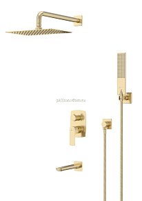 Lemark Ursus LM7222BG Смеситель для ванны и душа встраиваемый