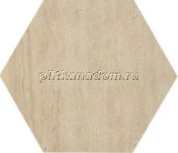 Casalgrande Padana Marmoker Travertino Miele Esagono Lucido Декор 51,9х30 см