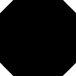Vives Monocolor Octogono Negro Напольная плитка 31,6x31,6 см