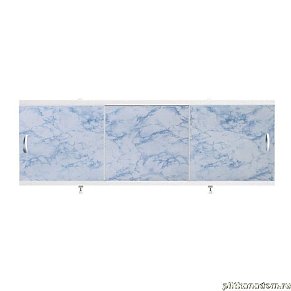 Alavann Оптима Экран для ванн 1,5 м пластик серо-синий мрамор (41)