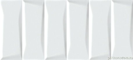 Cersanit Evolution EVG053 Белая Рельеф Настенная плитка 20x44 см
