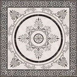 Absolut Keramika Nero Roseton 4 Панно 45x45 см