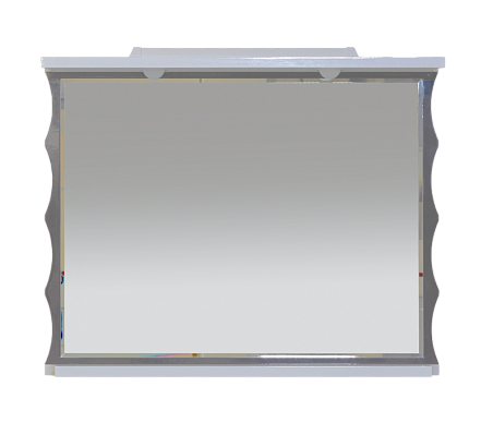 Зеркало Misty Чикаго -100 Зеркало серо-белое со светом Л-Чик02100-251Св