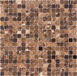Caramelle Pietrine 7 мм Emperador Dark Pol Мозаика 30,5х30,5х0,7 (1,5х1,5) см