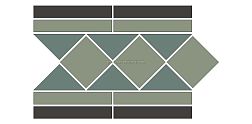 Top Cer Melbourne Green Border Зеленый Матовый Бордюр 20,1х28 см