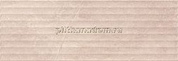 Pamesa Ceramica Wells Cream Relief Бежевая Полированная Настенная плитка 33,3х100