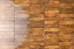 RHS Ceramiche (Rondine group) Mojave J91281 Ocra Brick Коричневый Глянцевый Керамогранит 6x25 см