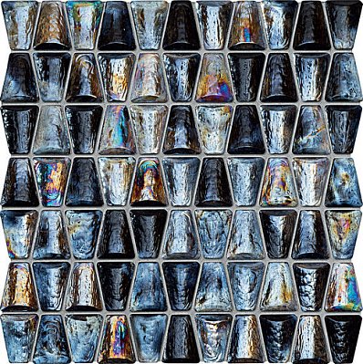 Tubadzin Mozaiki Drops glass grey Мозаика 30,4х30,6 см