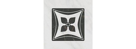 Kerama Marazzi Келуш TOC005 Декор 2 Грань Черно-белый Матовый 9,8х9,8 см
