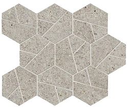 Atlas Concorde Boost Stone Pearl Mosaico Hex Декор 25х28,5 см