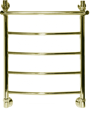 Полотенцесушитель водяной Ника Arc ЛД ВП 5-Br, 60 x 50 см с полочкой, цвет бронза