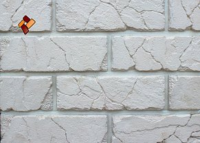 Next Stone Искусственный камень Кирпичная кладка Тевтонский кирпич арт. 013 Белый Матовый 9,2x28 см