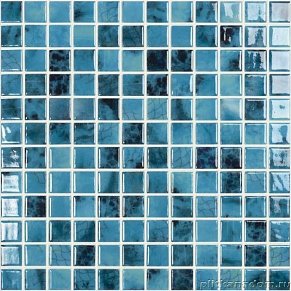 Vidrepur Nature Olympic №5605 (на сетке) Синяя Глянцевая Мозаика 31,7х31,7 (2,5x2,5)