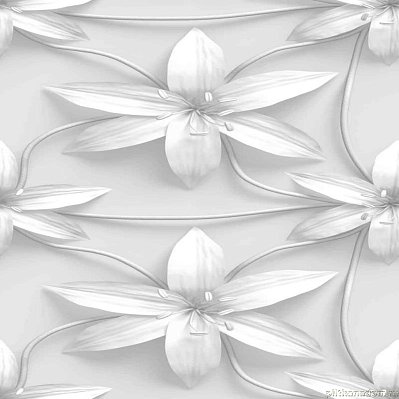 Ceracasa Couture Deco 3D3 Белый Матовый Декор 49,1x98,2 см