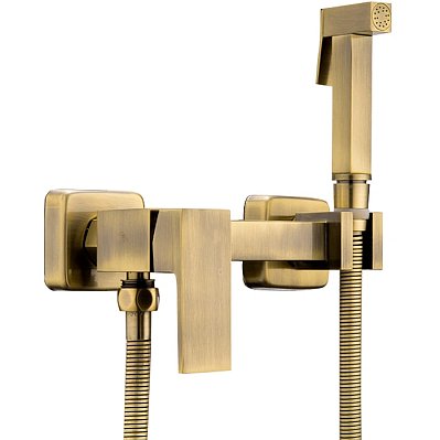 Haiba HB5513-4 Гигиенический душ со смесителем, бронза