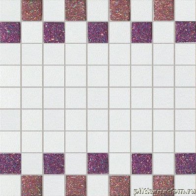 La Fabbrica Montenapoleone Bianco Musa Starlight Rosso Mosaico Мозаика 30x30