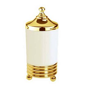 Boheme Hermitage Gold 10364 Настольный стакан для ватных дисков, золото