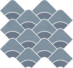 Kerama Marazzi Таделакт KMD2HID011BR Декор наборный синий светлый, синий 30x28x0,9 см