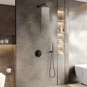 Berges Nardis 071004 Душевой комплект 2R BLACK, черный матовый